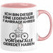 Fahrradfahrer Geschenk Tasse Lustige Geschenkidee Geburtstag für Fahrradfahrer Ich Bin Dieser Legendäre Fahrradfahrer Von Dem Alle Geredet Haben Kaffee-Becher Rosa Trendation