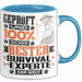 Survival-Experte Geschenk Lustiger Spruch für Survival-Experte Geschenkidee Bester Survival-Experte Der Welt Blau Trendation