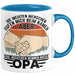 Opa Tasse Geschenk Bester Opa Geschenkidee Kaffee-Becher Geburtstag Die Meisten Menschen Rufen Mich Beim Namen Aber Die Wichtigsten Nennen Mich Opa Kaffee-Becher Blau Trendation