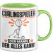 Curlingspieler Tasse Geschenk für Curlingspieler Der Mann Der Alles Kann Geschenkidee zum Geburtstag Grün Trendation
