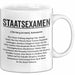 Prüfung Humor Tasse Geschenk Lustige Geschenkidee Spruch Staatsexamen Weiß Trendation