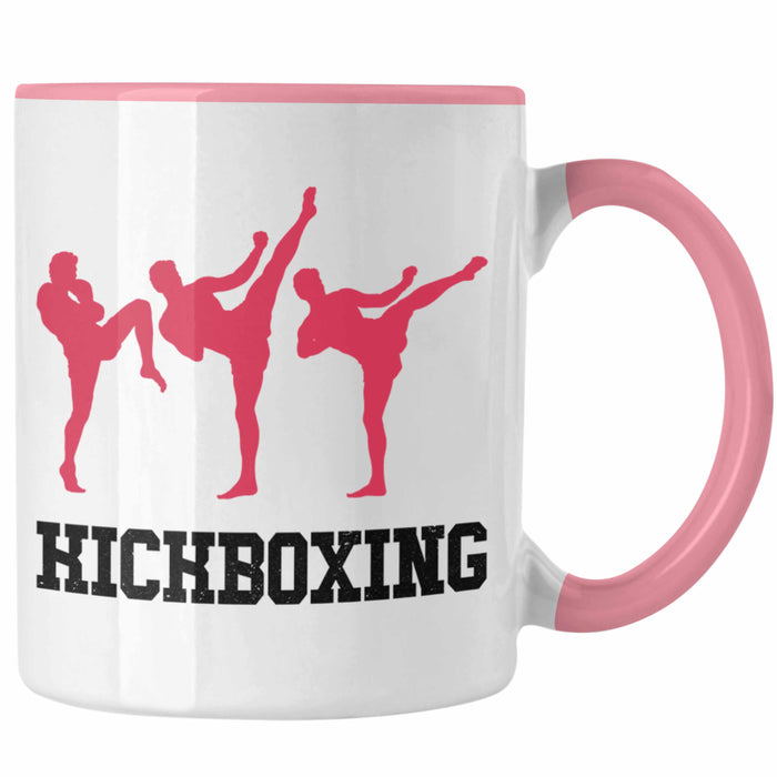 Kickboxing Tasse Geschenk Kampfsportler Geschenkidee Geburtstag Weihnachten Rosa Trendation