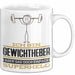 Gewichtheber Geschenk Tasse Ich Bin Gewichtheber Aber Sag Doch Einfach Superheld Lustige Geschenkdiee für Gewichtheber Kaffee-Becher Weiß Trendation