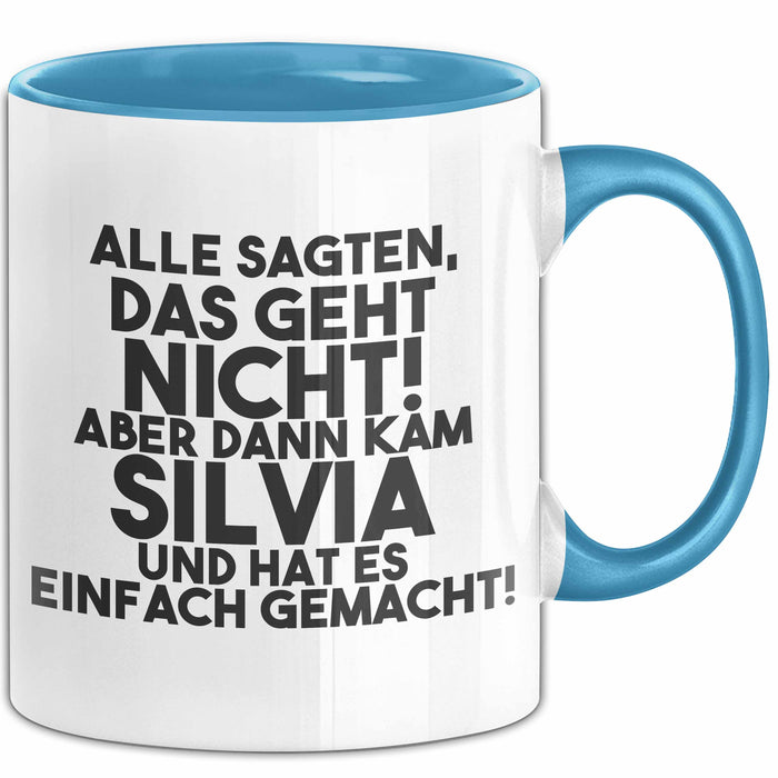 Silvia Tasse Alle Sagten Das Geht Nicht, Aber Dann Kam Silvia Geschenk
