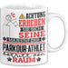 Parkour-Athlet Geschenk Tasse Lustiger Spruch Erheben Sie Sich Der Parkour-Athlet Betritt den Raum Weiß Trendation