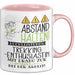 Trekking-Enthusiastin Tasse Geschenk Lustig Abstand Halten Hochleistungs-Trekking-Enthusiastin Mit Drang Zur Perfektion Bei Der Arbeit Rosa Trendation