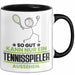 Tennisspieler Geschenk Tasse So Gut Kann Nur Ein Tennisspieler Aussehen Geschenkidee Kaffee-Becher Schwarz Trendation