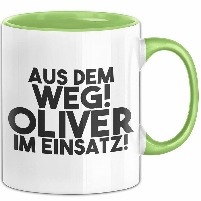 Oliver Tasse Aus Dem Weg! Oliver Im Einsatz! Geschenk