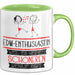 EDM-Enthusiastin Weil Es Keinen Schöneren Beruf Gibt Tasse Geschenk für Eine EDM-Enthusiastin Lustig Grün Trendation