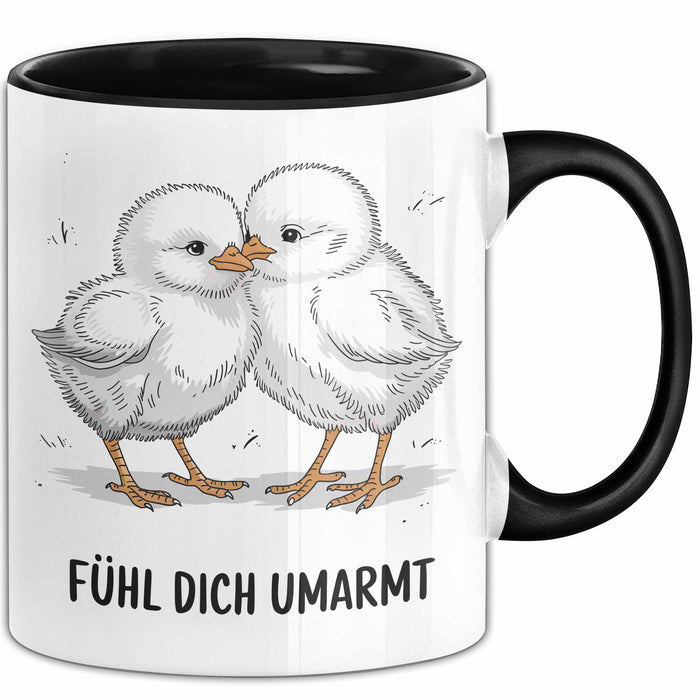 Motivierend Inspirierend Tasse Geschenk Lustige Geschenkidee Spruch Fühl Dich Umarmt Trendation