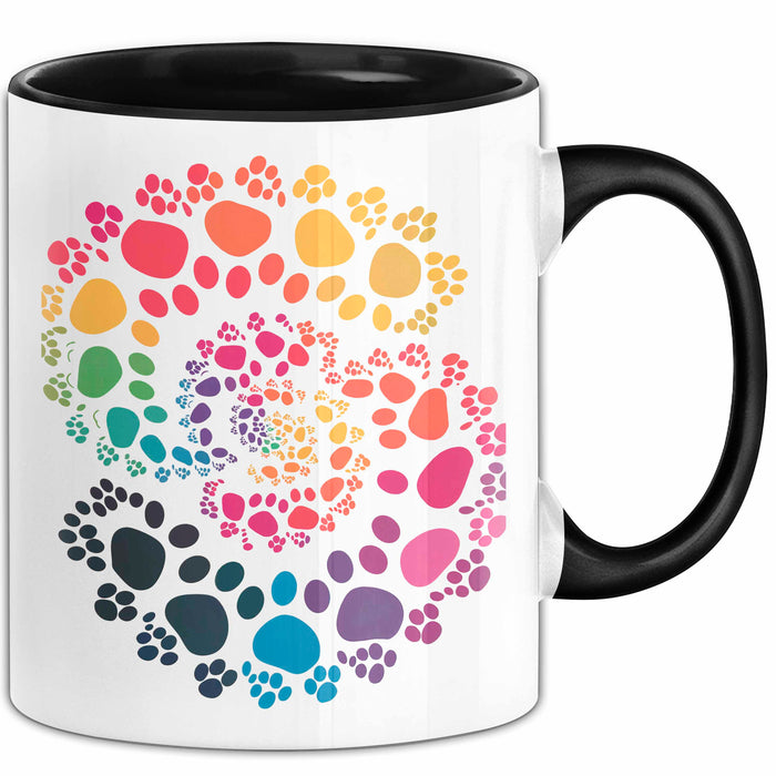 Hund Tierliebhaber Tasse Geschenk Lustige Geschenkidee Spruch Schwarz Trendation