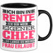 Rentner Tasse Geschenk Renteneintritt Geschenkidee Tasse Ich Bin In Rente Ich Bin Mein Eigener Chef Becher Schwarz Trendation