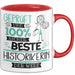 Beste Historikerin Der Welt Tasse Geschenk für Eine Historikerin Geprüft Und Sicher Geschenkidee Geburtstag Weihnachten Rot Trendation