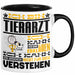 Tierarzt Geschenk Tasse Geschenkidee für Tierarzt Geburtstag Lustiger Spruch Ich Bin Tierarzt Ich Kann Es Dir Erklären Aber Nicht Für Dich Verstehen Funny Schwarz Trendation
