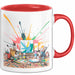 Kunststudent Tasse Geschenk Lustige Geschenkidee Spruch Für Kreative Seelen Rot Trendation