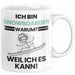 Snowboarder Geschenk Tasse Lustiger Spruch Ich Bin Snowboarder Warum Weil Ich Es Kann Geschenkidee Bester Snowboarder Geburtstag Kaffee-Becher Weiß Trendation