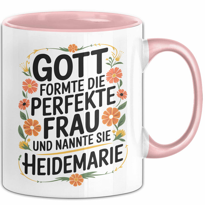 Heidemarie Tasse Geschenk Gott Formte Die Perfekte Frau Heidemarie Geschenkidee