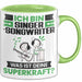 Singer-Songwriter Tasse Geschenk für Singer-Songwriter Geburtstag Lustiger Spruch Kaffee-Becher Was Ist Deine Superkraft Grün Trendation