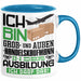 Groß- und Außenhandelskaufmann Ausbildung Tasse Geschenk Ich Bin Groß- und Außenhandelskaufmann In Der Ausbildung Ich Darf Das Geschenkidee Spruch Blau Trendation