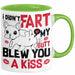 Boxer Tasse Geschenk Valentinstag I Didn't Fart My Butt Blew You A Kiss Geschenkidee Hundebesitzer Liebe Kaffee-Becher Grün Trendation