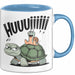 Schildkröte Tierliebhaber Tasse Geschenk Lustige Geschenkidee Spruch Schildkröte Und Schnecke Blau Trendation