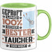 Taucher Geschenk Lustiger Spruch für Taucher Geschenkidee Bester Taucher Der Welt Grün Trendation