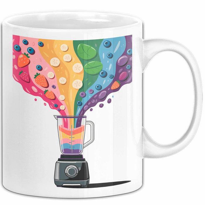 Smoothie Liebhaber Tasse Geschenkidee für Mixer Fan Weiß Trendation