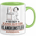 Klangkünstler Geschenk Tasse So Gut Kann Nur Ein Klangkünstler Aussehen Geschenkidee Kaffee-Becher Grün Trendation