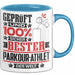 Parkour-Athlet Geschenk Lustiger Spruch für Parkour-Athlet Geschenkidee Bester Parkour-Athlet Der Welt Blau Trendation