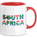 Südafrika Flagge Südafrikanisch Tasse Geschenk Lustige Geschenkidee Spruch Rot Trendation