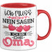 Nicht Ich Bin Die Oma Tasse Geschenk Muttertag Lustiger Spruch Rot Trendation