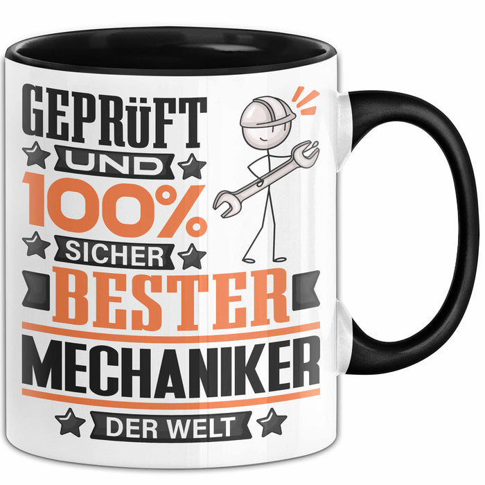 Mechaniker Geschenk Lustiger Spruch für Mechaniker Geschenkidee Bester Mechaniker Der Welt Schwarz Trendation