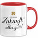 Büroarbeit Kollege Abschied Tasse Geschenk Lustige Geschenkidee Spruch Für Deine Zukunft Alles Gute Rot Trendation