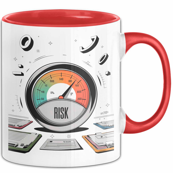 Aktuar Tasse Geschenk Lustige Geschenkidee Spruch Für Risiko Analysten Rot Trendation