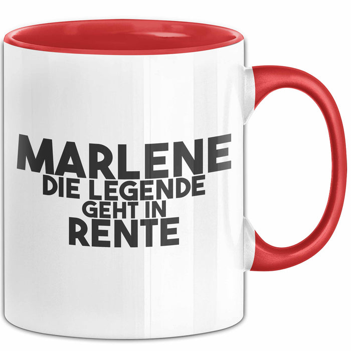 Marlene Tasse Marlene – Die Legende Geht In Rente Geschenk
