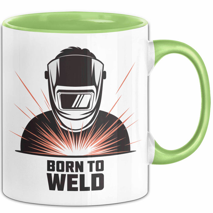 Schweißer Tasse Geschenk Lustige Geschenkidee Spruch Für Schweiß Profis Grün Trendation