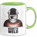 Schweißer Tasse Geschenk Lustige Geschenkidee Spruch Für Schweiß Profis Grün Trendation