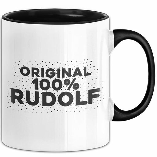 Rudolf Tasse Original 100% Rudolf Geschenk Schwarz Trendation