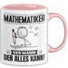 Mathematiker Tasse Geschenk für Mathematiker Der Mann Der Alles Kann Geschenkidee zum Geburtstag Rosa Trendation