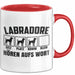 Labradore Hören Aufs Wort Tasse Geschenk Labrador Besitzer Mama Becher Rot Trendation