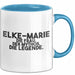 Elke-Marie Tasse Elke-Marie – Die Frau. Der Mythos. Die Legende. Geschenk Blau Trendation