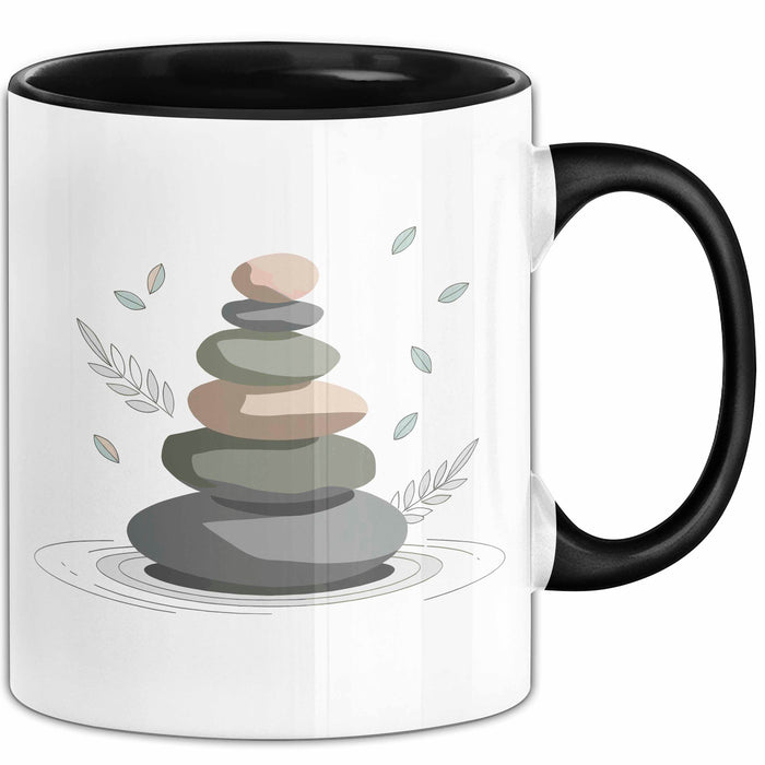 Meditationsfan Tasse Geschenkidee für Achtsamkeitssuchende Trendation