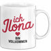 Ilona Tasse Geschenk Ich Bin Vollkommen Ilona Geschenkidee Geburtstag Weiß Trendation