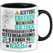 Kiteboarding-Lehrer Geschenk Tasse Lustiger Spruch Erheben Sie Sich Der Kiteboarding-Lehrer Betritt den Raum Schwarz Trendation