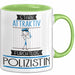 Polizistin Tasse Geschenk Becher Stark Attraktiv Furchtlos Polizistin Lustige Geschenkidee Grün Trendation