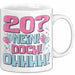 20er Geburtstag Geschenk Männer Frauen 20 Nein Doch Ohhhh Lustiger Spruch Geschenkidee Kaffee-Becher Weiß Trendation