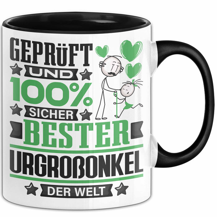 Urgroßonkel Geschenk Lustiger Spruch für Urgroßonkel Geschenkidee Bester Urgroßonkel Der Welt Schwarz Trendation