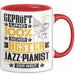 Jazz-Pianist Geschenk Lustiger Spruch für Jazz-Pianist Geschenkidee Bester Jazz-Pianist Der Welt Rot Trendation