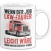Lkw Fahrer Trucker Tasse Geschenk Lustige Geschenkidee Spruch Wenn Der Job Lkw Fahrer Leicht Wäre Würde Man Ihn Disponent Nennen Weiß Trendation