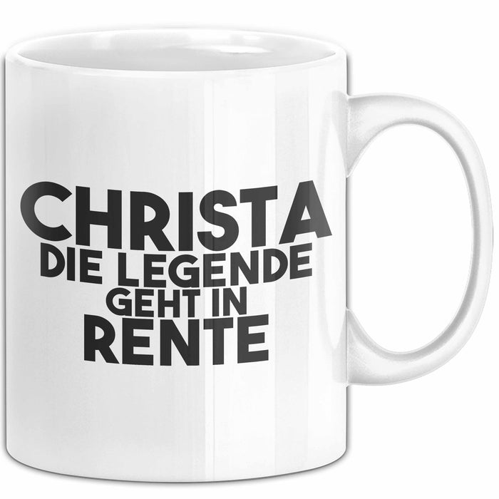 Christa Tasse Christa – Die Legende Geht In Rente Geschenk